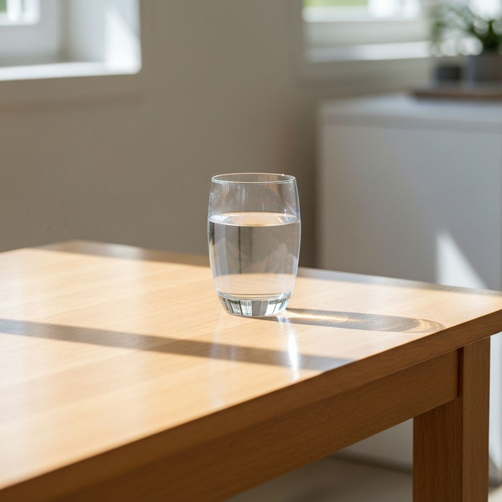 Pahar cu apă proaspătă